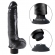 Фаллос-вибратор 9" Vibrating Cock with Balls black