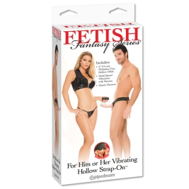 Страпон полый Pipedream For Him or Her ​Vibrating