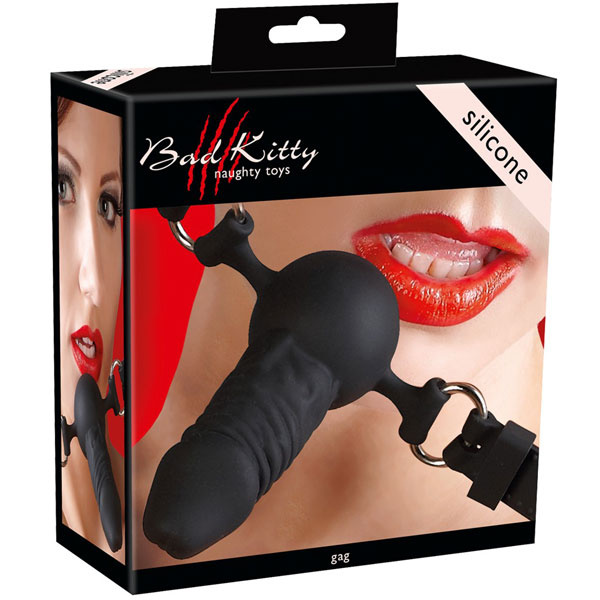 Кляп-фаллос Bad Kitty Silicone Gag Ball