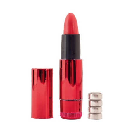 Мини-вибратор «Помада» Black&amp;Red