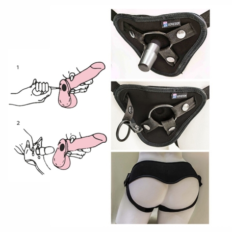 Фаллос-насадка с вибрацией Unicock 6"