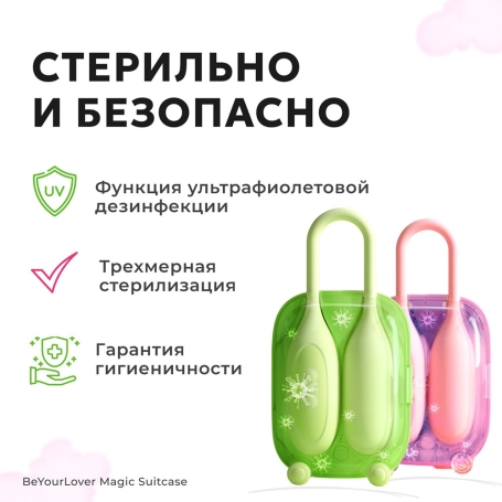Вибратор 2-в-1 BeYourLover Magic Suitcase