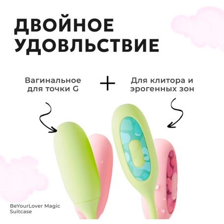 Вибратор 2-в-1 BeYourLover Magic Suitcase