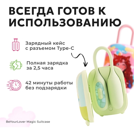 Вибратор 2-в-1 BeYourLover Magic Suitcase