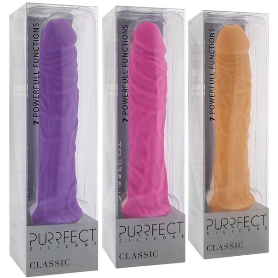 Фаллос-вибратор Purrfect Silicone Classic 8,5"