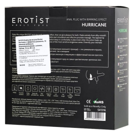 Вибропробка Erotist Hurricane с риммингом